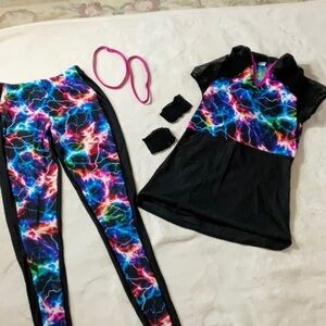 Costume for Dance, Hip Hop, Jazz w/ tunic, leggings and accessories